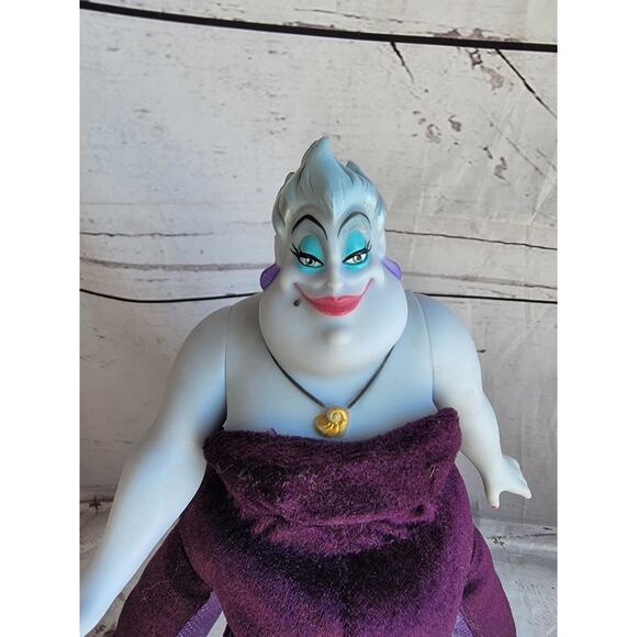 Ursula Disney Store The Little Mermaid Plush Plastic Vinyl 12" Doll Figure READ - Picture 2 of 9